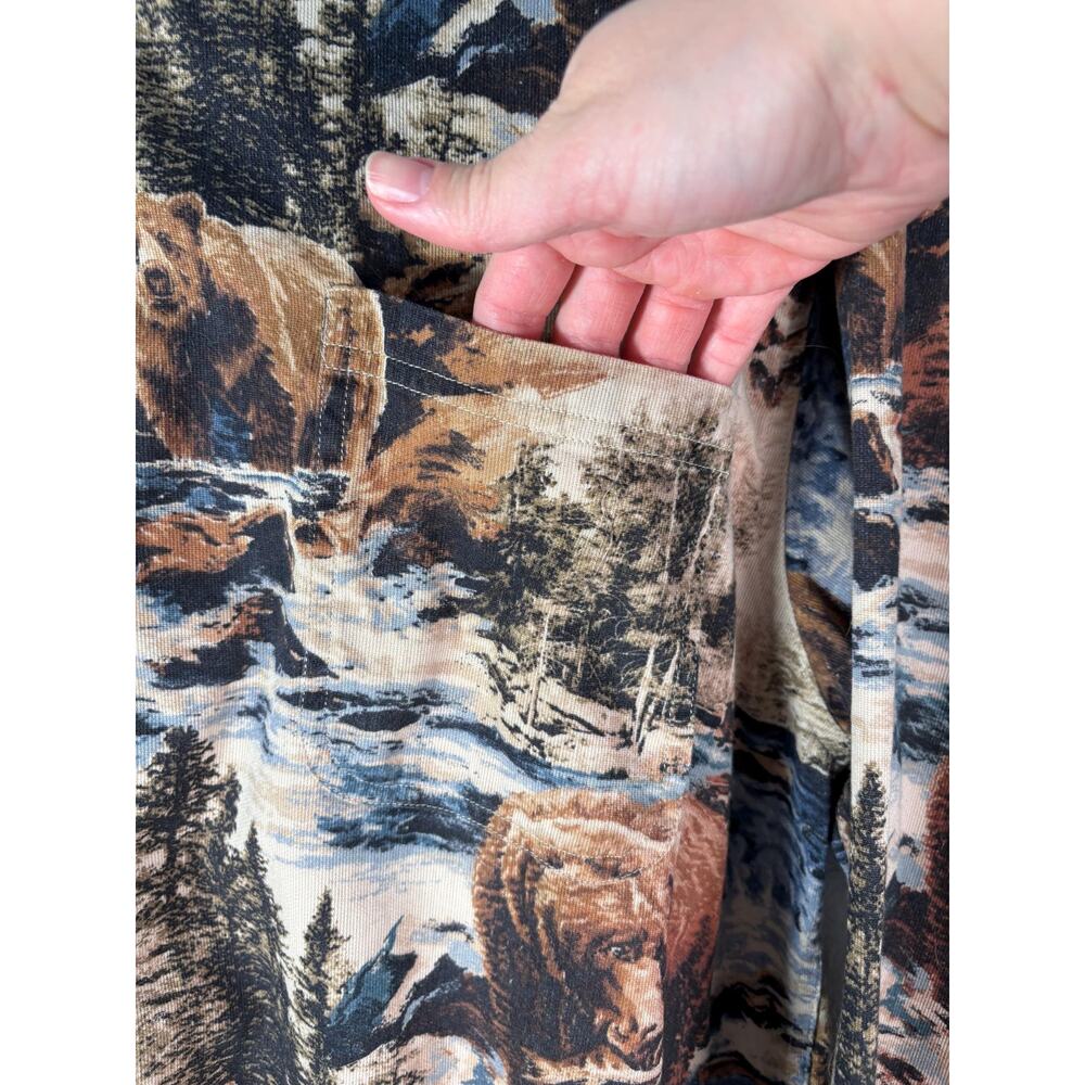 Vintage Redhead Outfitters Fishing Grizzly Bear Button Down Long Sleeve Shirt XL - Picture 5 of 7